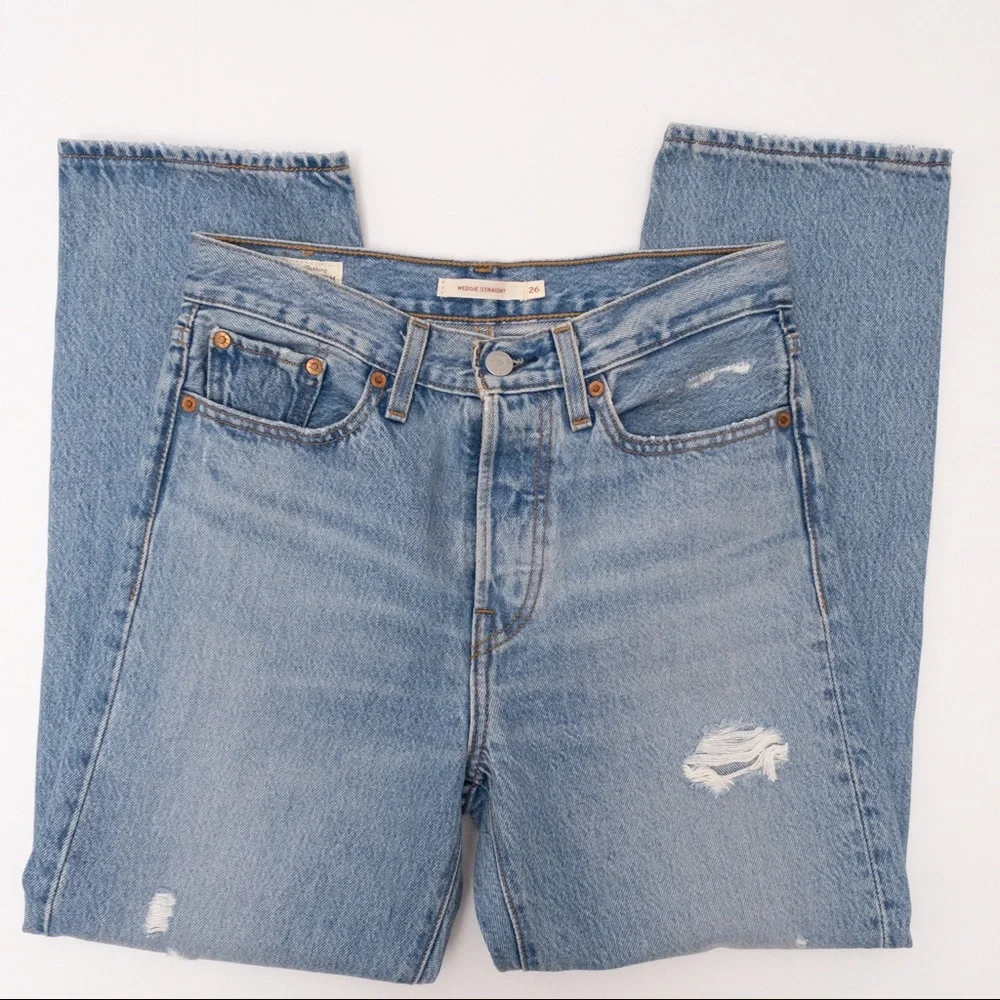 LEVI’S Wedgie Straight Jeans Authentically Yours - Picture 9 of 13